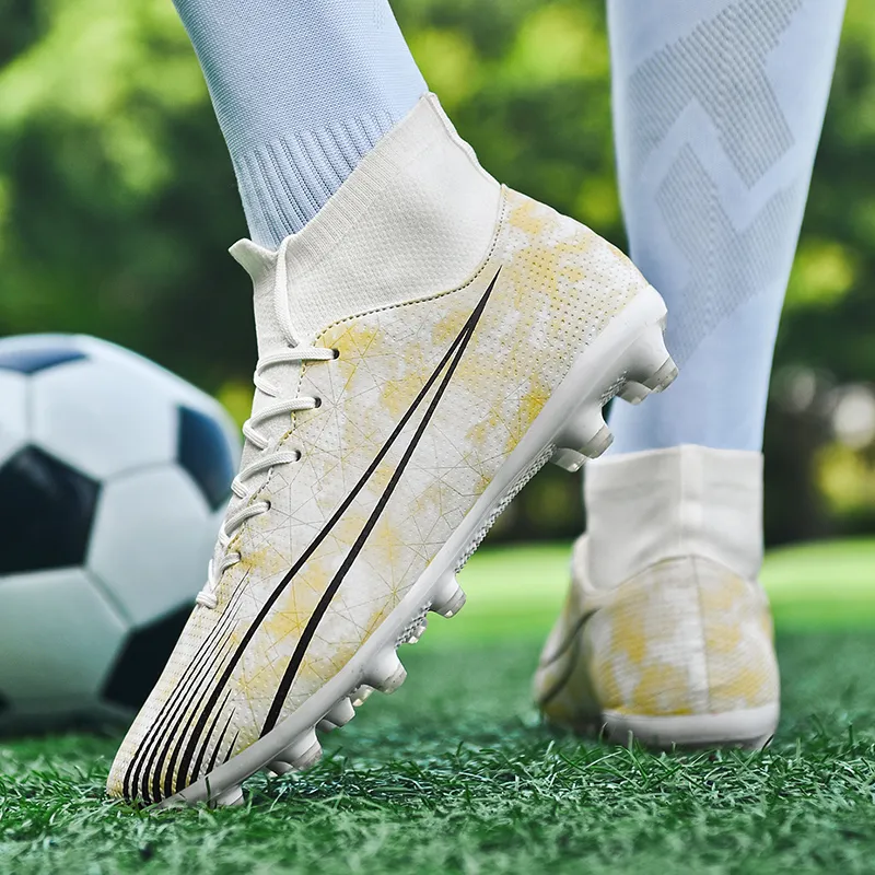 EXULL Q Durable Lightweight Cushioning High Top Kids' Soccer Shoes Kids'-8