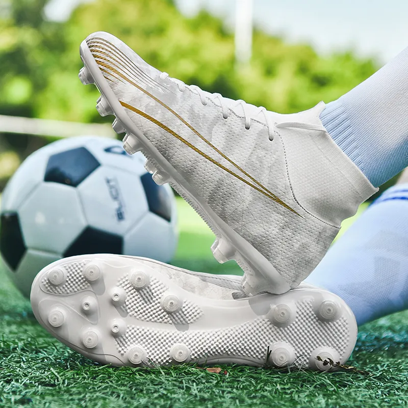 EXULL Q Durable Lightweight Cushioning High Top Kids' Soccer Shoes Kids'-2