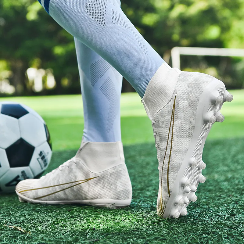 EXULL Q Durable Lightweight Cushioning High Top Kids' Soccer Shoes Kids'-1