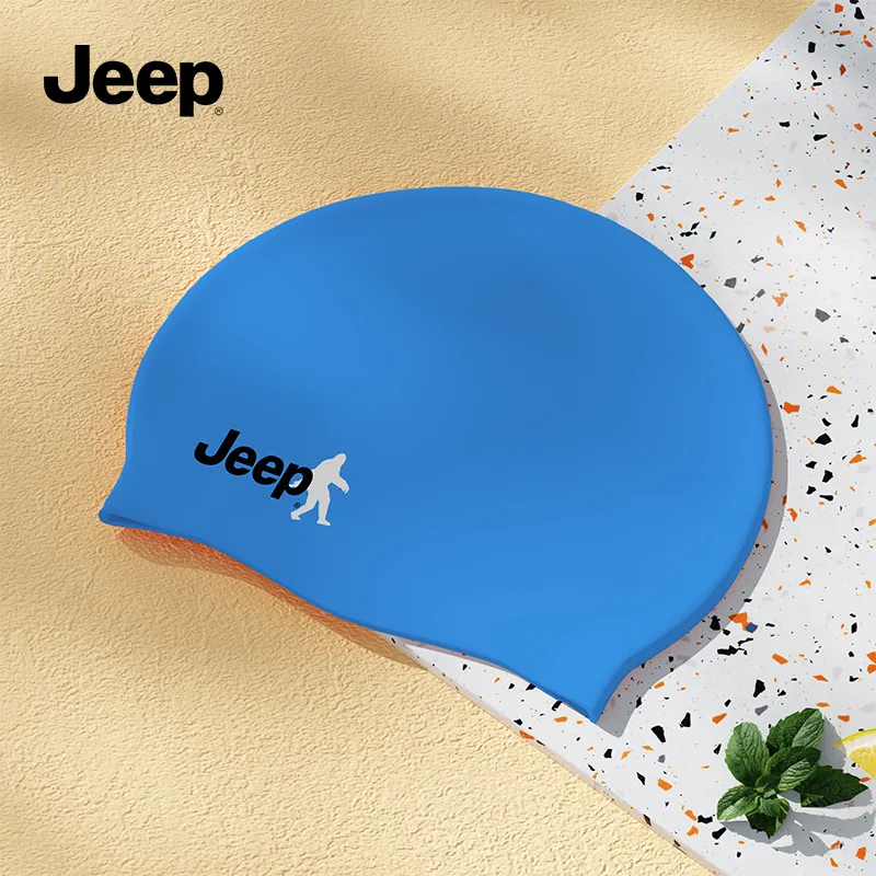 Jeep Swimming Caps Silicone Swim Unisex-1