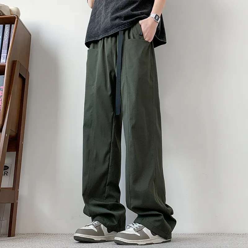 MIIOW Trend Party Series Casual Pants Unisex Light Gray-16