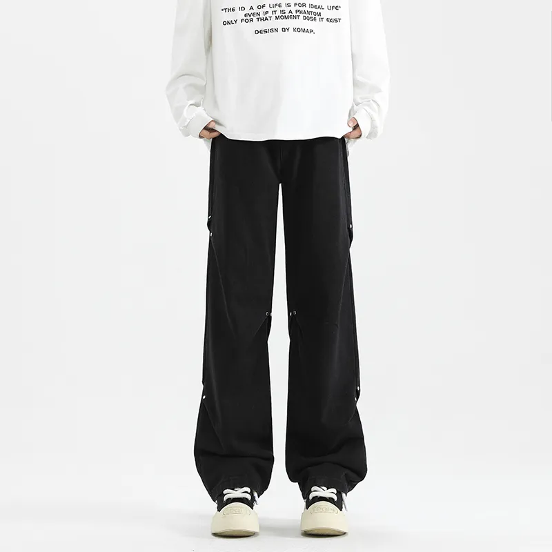 MIIOW Trend Party Series Jeans Unisex Mist Gray-6