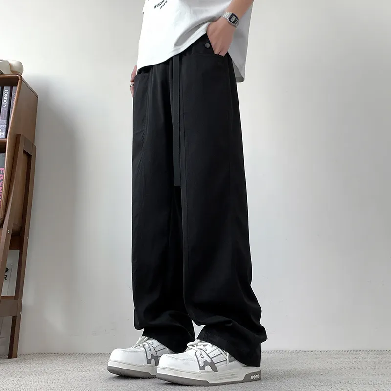 MIIOW Trend Party Series Casual Pants Unisex Light Gray-8