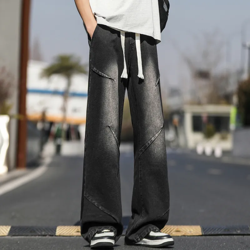 MIIOW Trend Party Series Jeans Unisex Mist Gray-9