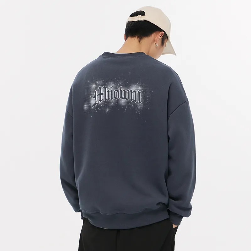 MIIOW Trend Party Series Sweatshirt Unisex Light Heather Gray-16