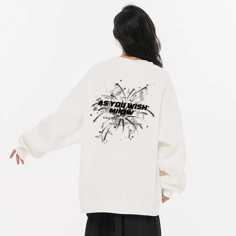 MIIOW Trend Party Series Sweatshirt Unisex Black-6
