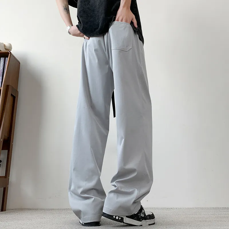 MIIOW Trend Party Series Casual Pants Unisex Light Gray-5