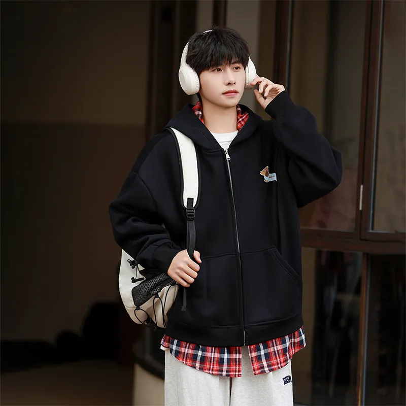 MIIOW Trend Party Series Sweatshirt Unisex Flower Gray & Red-7