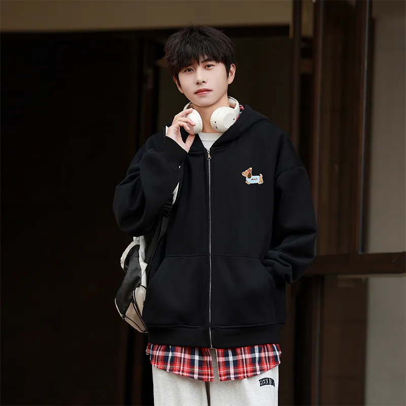 MIIOW Trend Party Series Sweatshirt Unisex Flower Gray & Red-18