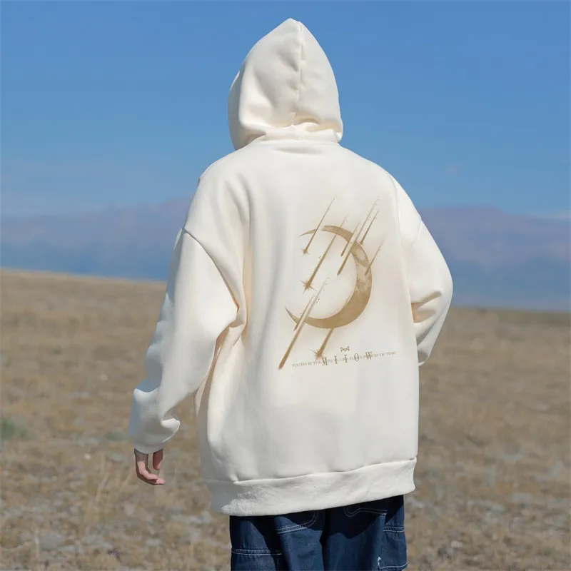 MIIOW Trend Party Series Sweatshirt Unisex Apricot-2
