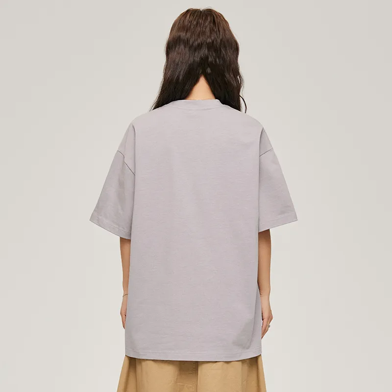 MIIOW Trend Party Series T-Shirt Unisex Light Gray-2