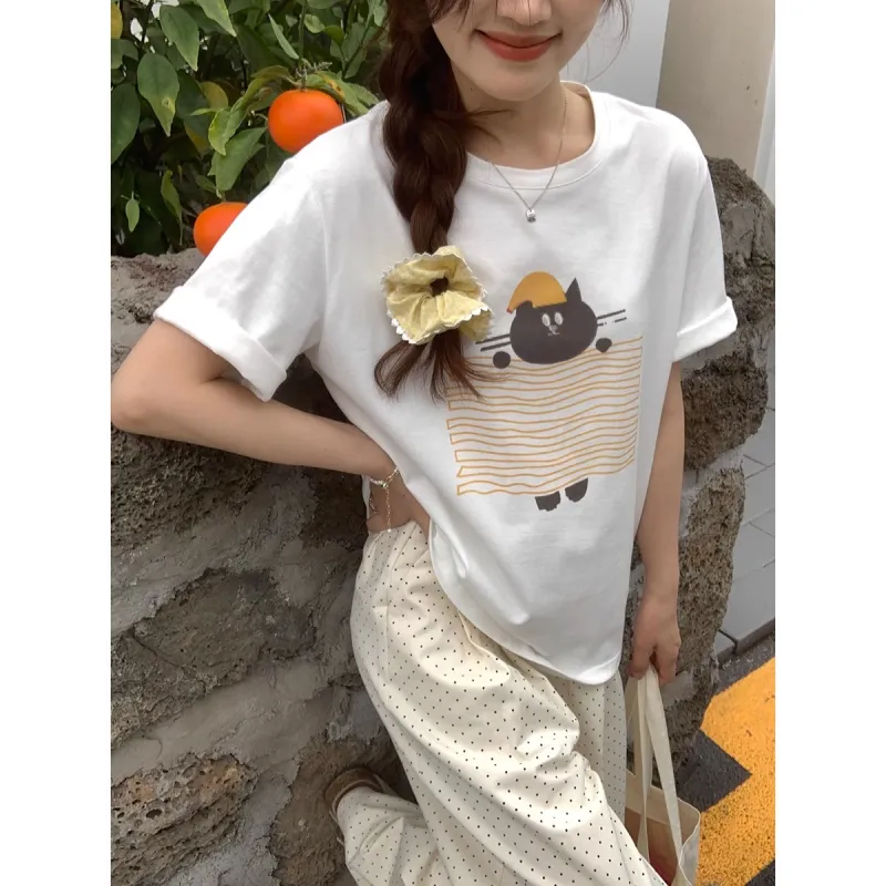 GOSO T Shirts Women's White-2