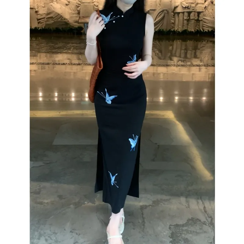 GOSO Sleeveless Dresses Women's Sleeveless Cheongsam-2