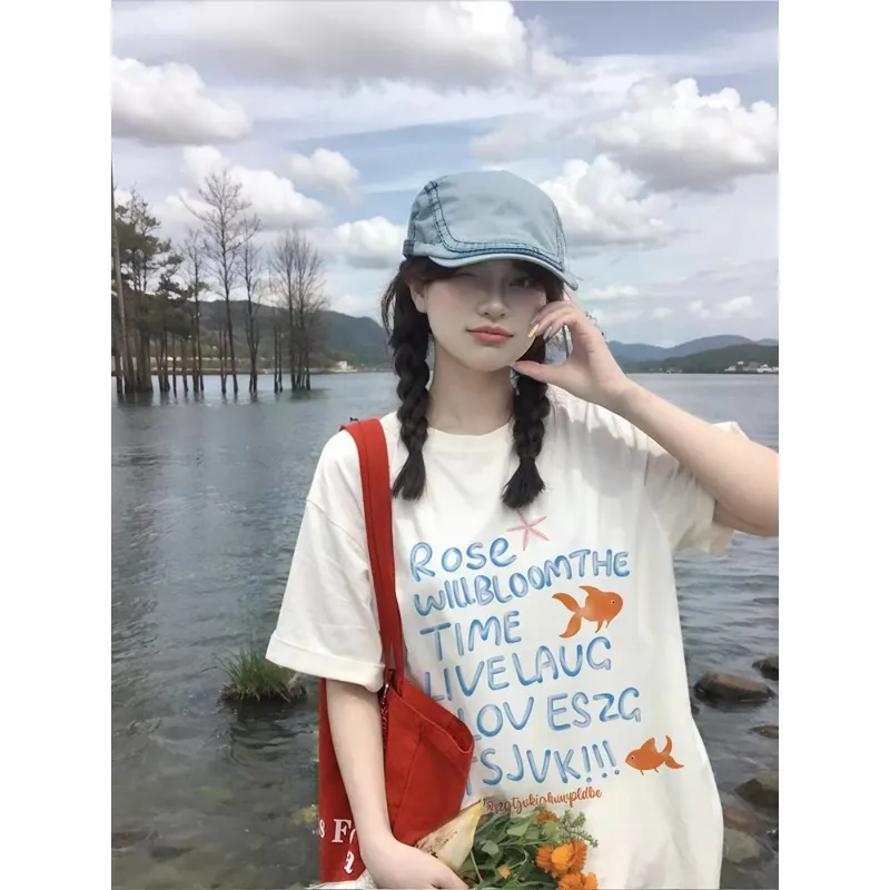 GOSO T Shirts Women's White-3