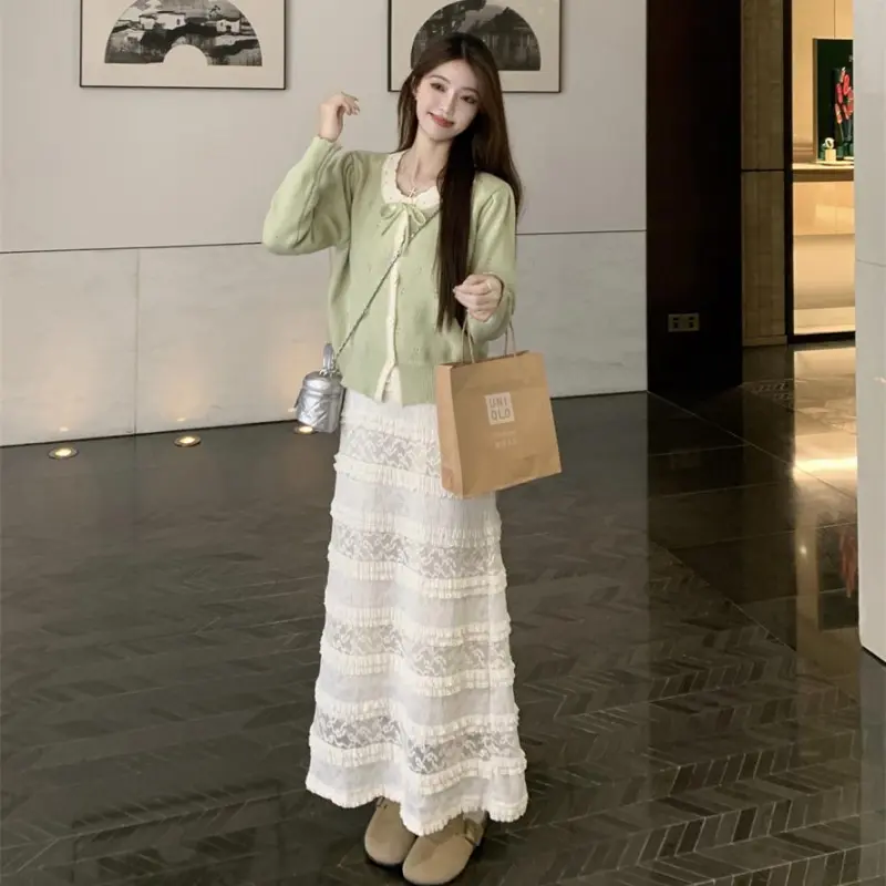 GOSO Slip Dresses Women's Two-Piece Set-4