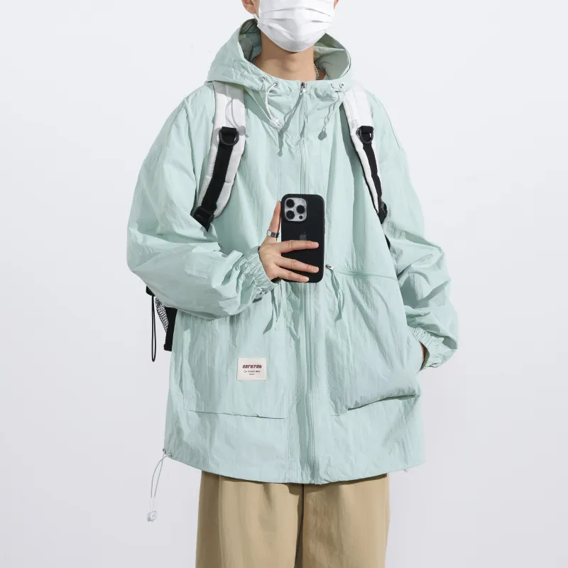 Yalu Jackets & Coats Unisex Navy Blue-23