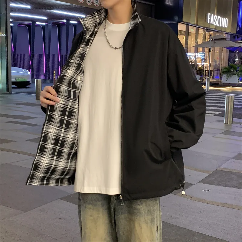Yalu Jackets Coats Unisex Black-3