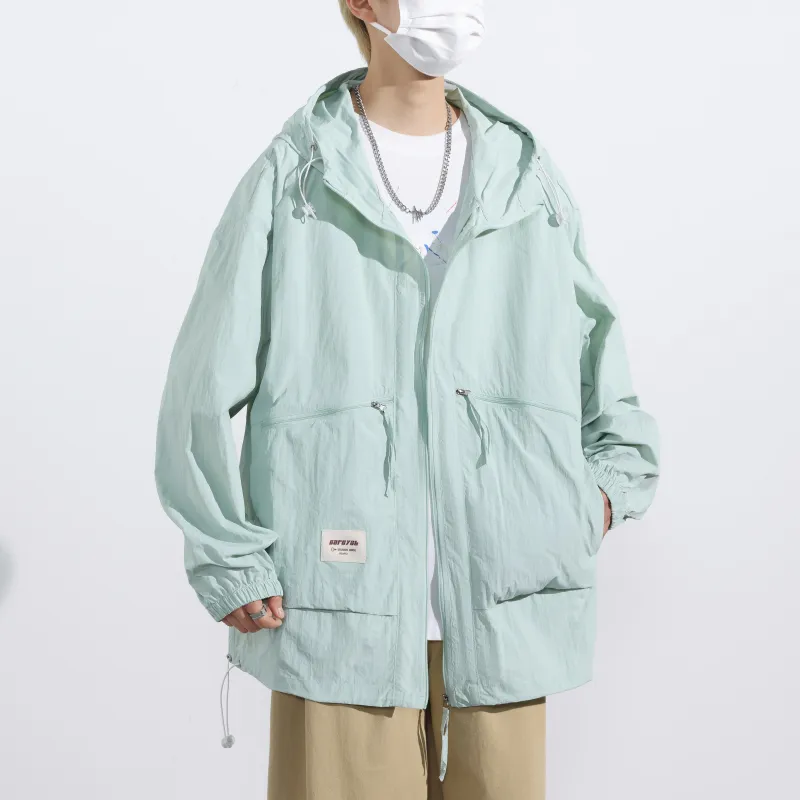 Yalu Jackets & Coats Unisex Navy Blue-21