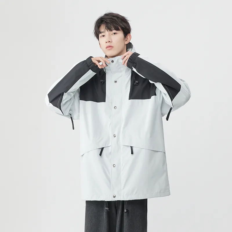 Yalu Water Resistant Windproof Breathable Wear Resistant Water Repellent Windbreaker Jacket Unisex-11