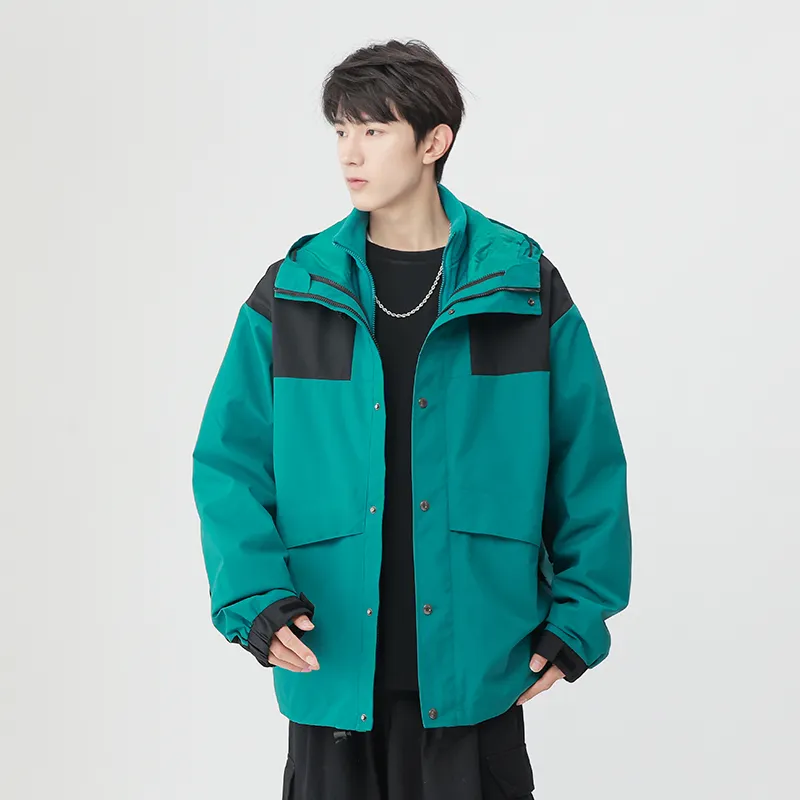 Yalu Water Resistant Windproof Breathable Wear Resistant Water Repellent Windbreaker Jacket Unisex-19