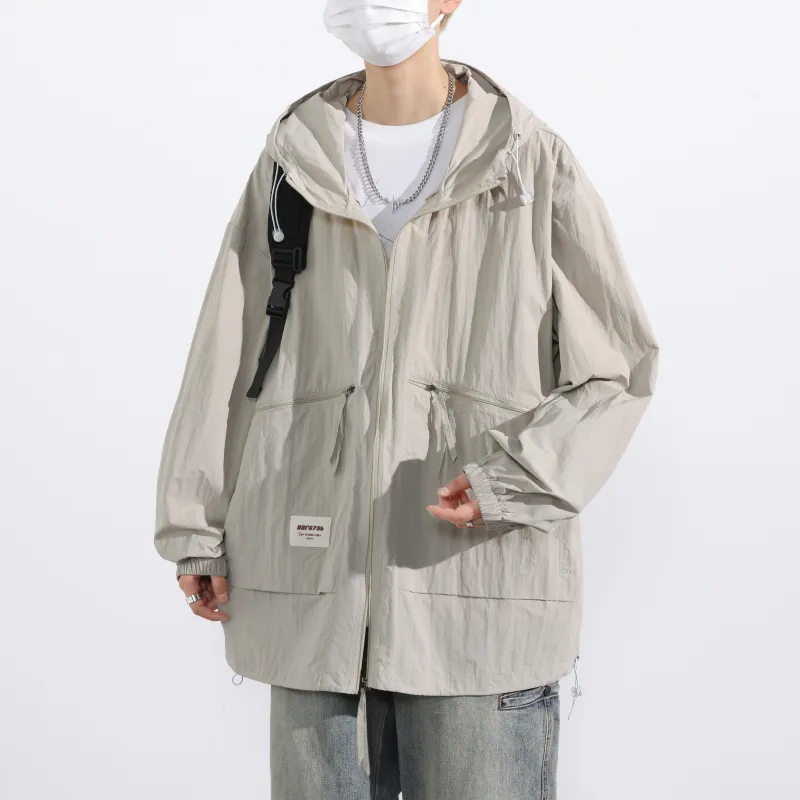 Yalu Jackets & Coats Unisex Navy Blue-11