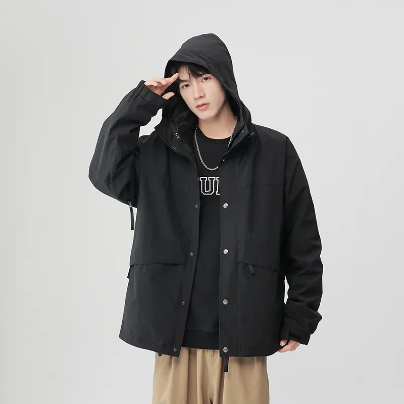 Yalu Water Resistant Windproof Breathable Wear Resistant Water Repellent Windbreaker Jacket Unisex-7