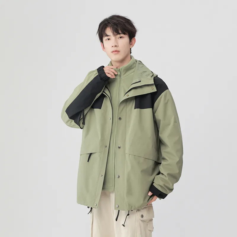 Yalu Water Resistant Windproof Breathable Wear Resistant Water Repellent Windbreaker Jacket Unisex-3