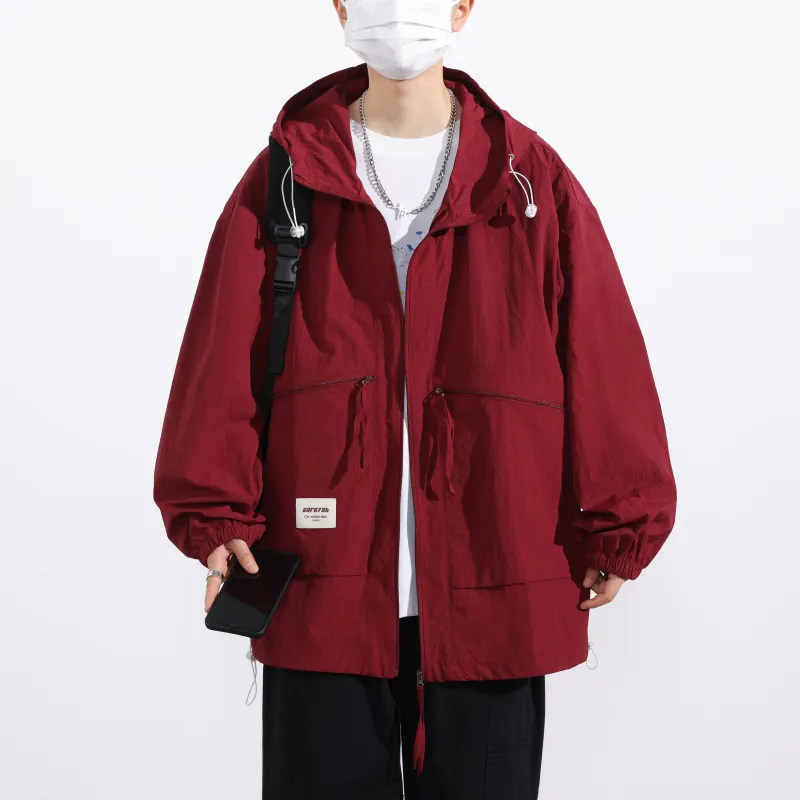 Yalu Jackets & Coats Unisex Navy Blue-17