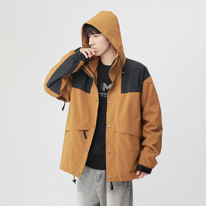 Yalu Water Resistant Windproof Breathable Wear Resistant Water Repellent Windbreaker Jacket Unisex-23