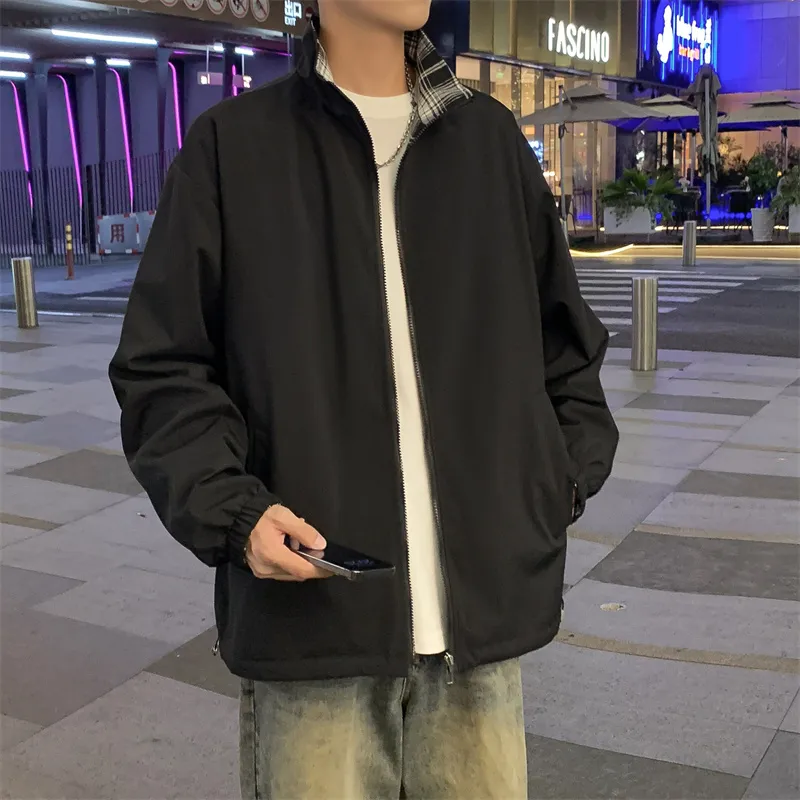 Yalu Jackets Coats Unisex Black-2