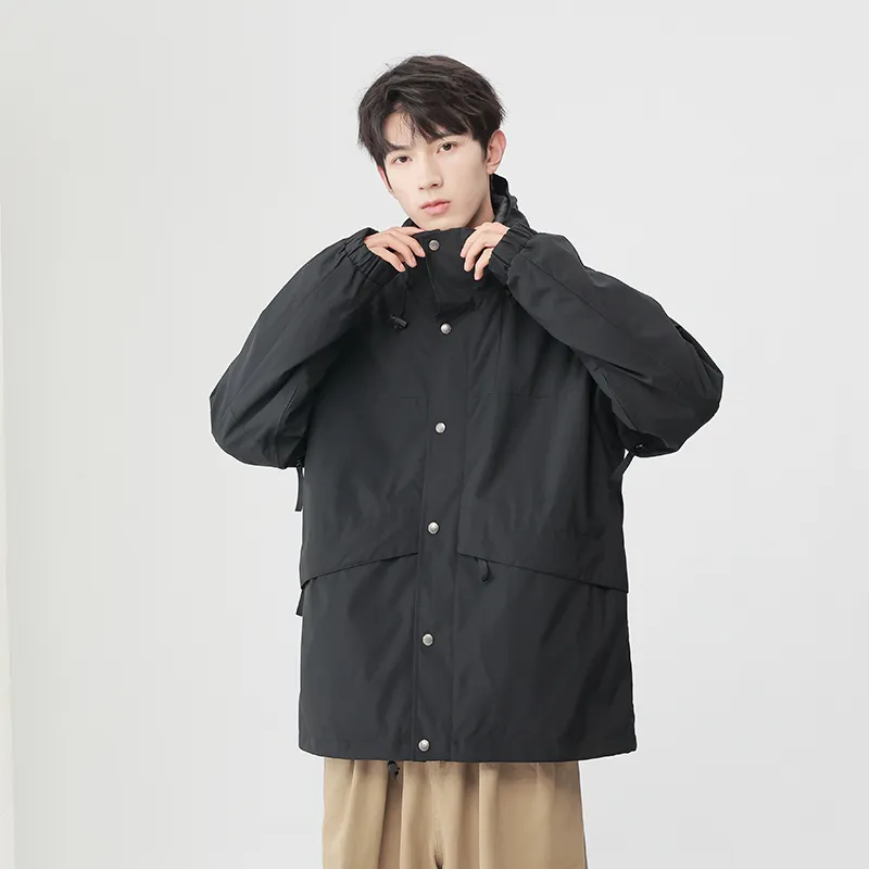 Yalu Water Resistant Windproof Breathable Wear Resistant Water Repellent Windbreaker Jacket Unisex-5