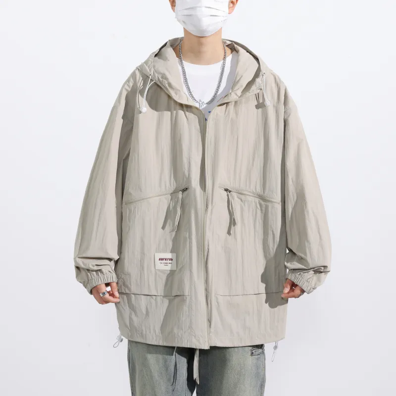 Yalu Jackets & Coats Unisex Navy Blue-9