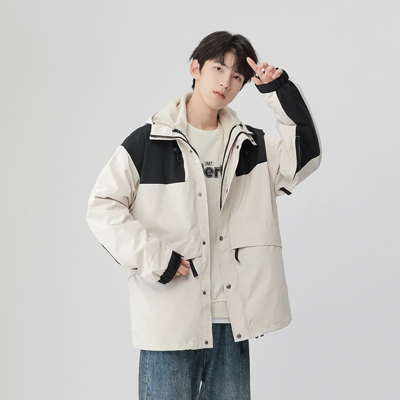 Yalu Water Resistant Windproof Breathable Wear Resistant Water Repellent Windbreaker Jacket Unisex-27