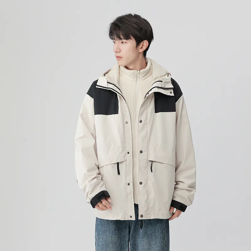 Yalu Water Resistant Windproof Breathable Wear Resistant Water Repellent Windbreaker Jacket Unisex-25