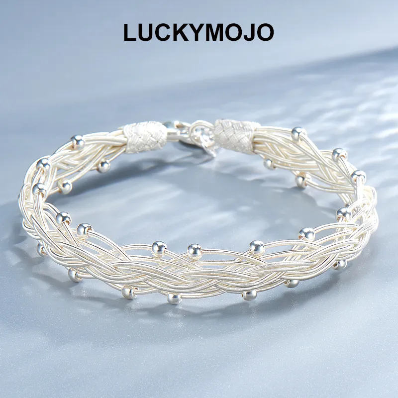 LUCKYMOJO 990 Fine Silver Bracelets Women's-1
