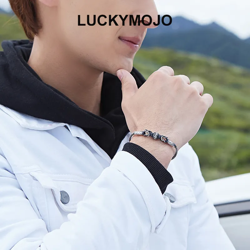 LUCKYMOJO S990 Fine Silver Bracelets Unisex-1
