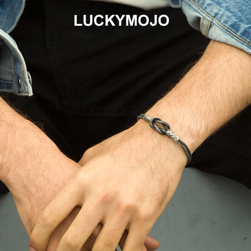 LUCKYMOJO Sterling Silver Bracelets Unisex-1