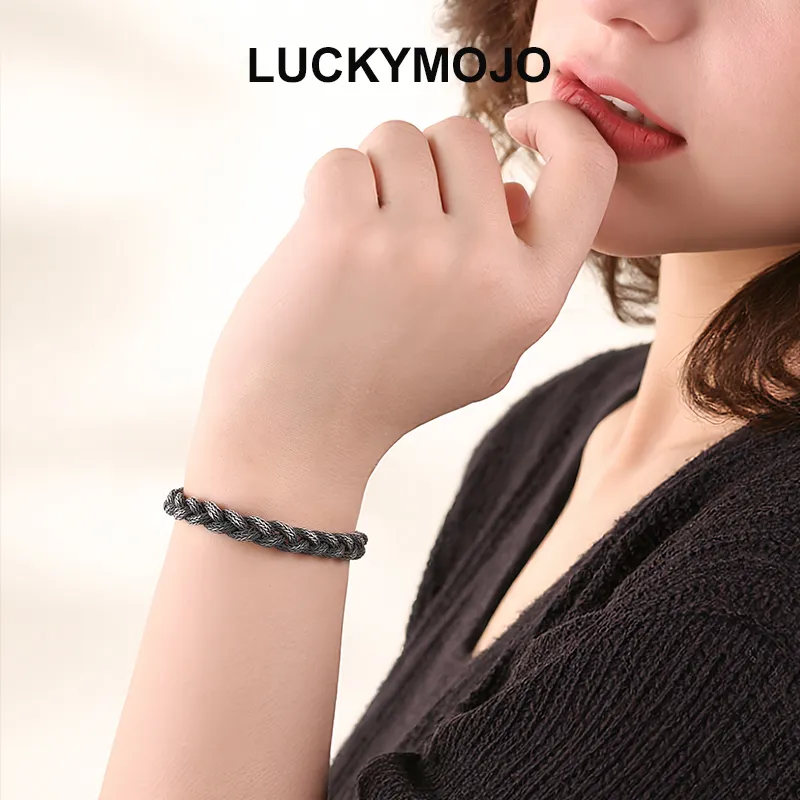 LUCKYMOJO S990 Fine Silver Bracelets Unisex-4