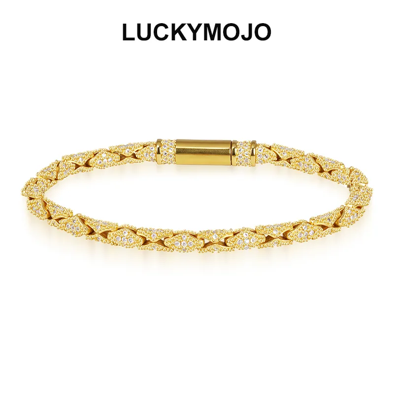 LUCKYMOJO S925 Silver Bracelets Unisex-3