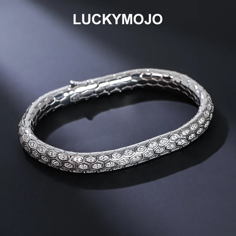 LUCKYMOJO S925 Silver Bracelets Unisex-10