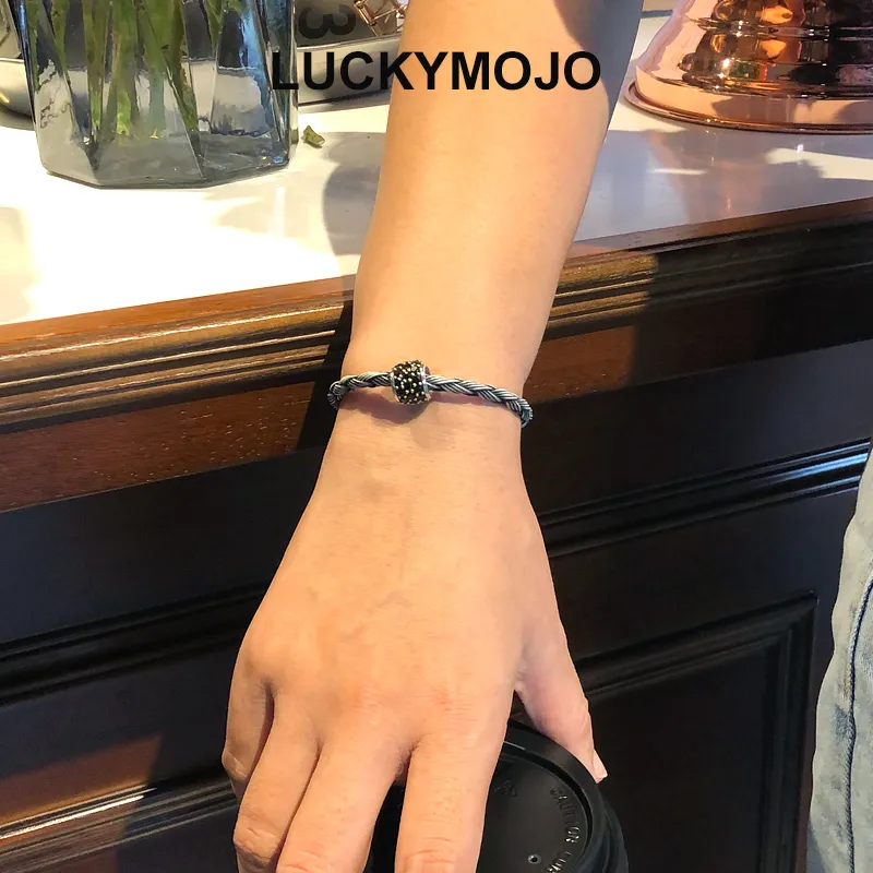 LUCKYMOJO 925 Sterling Silver Fortune Bead Unisex-2