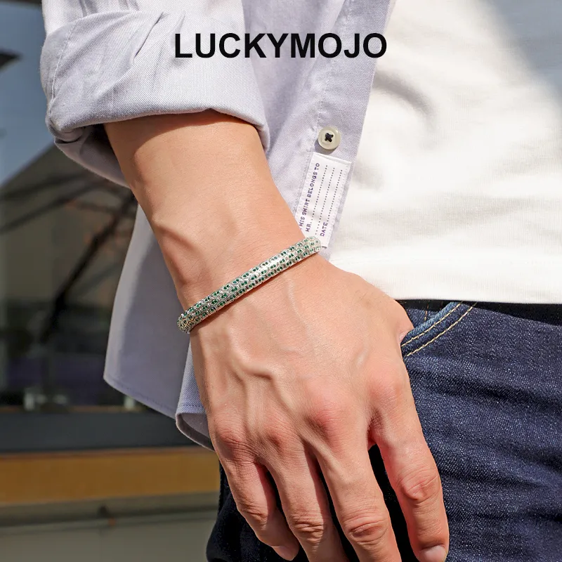 LUCKYMOJO S925 Silver Bracelets Unisex-6