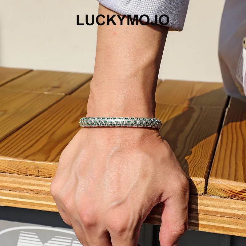 LUCKYMOJO S925 Silver Bracelets Unisex-7