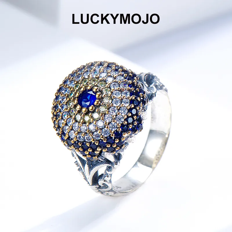 LUCKYMOJO 925 Sterling Silver Rings Women's-4