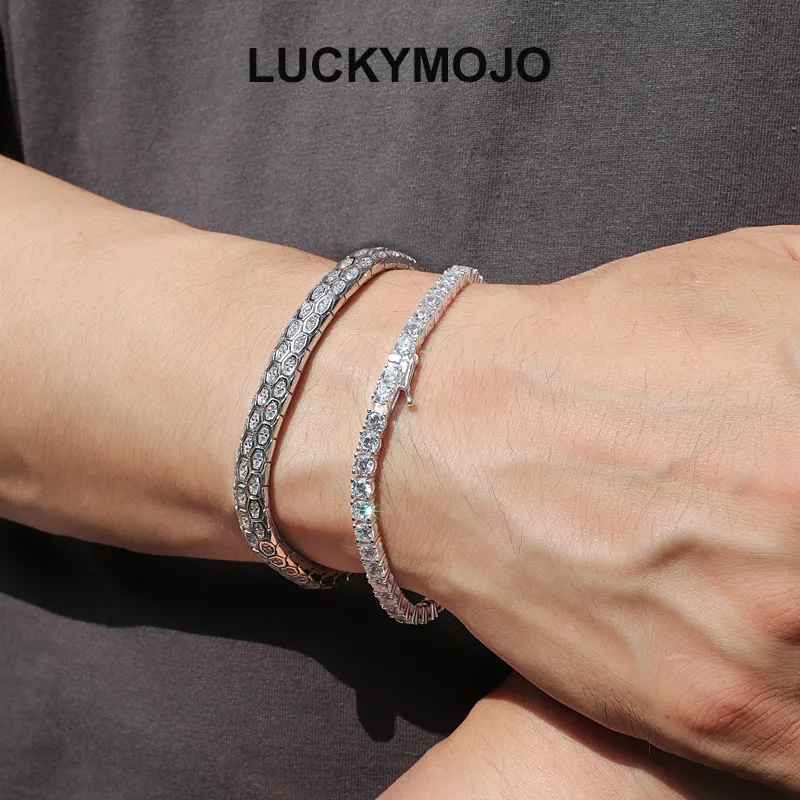 LUCKYMOJO S925 Silver Bracelets Unisex-12