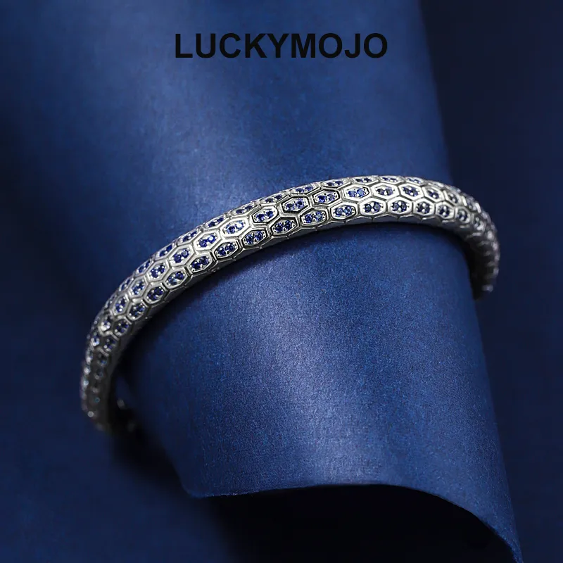 LUCKYMOJO S925 Silver Bracelets Unisex-2