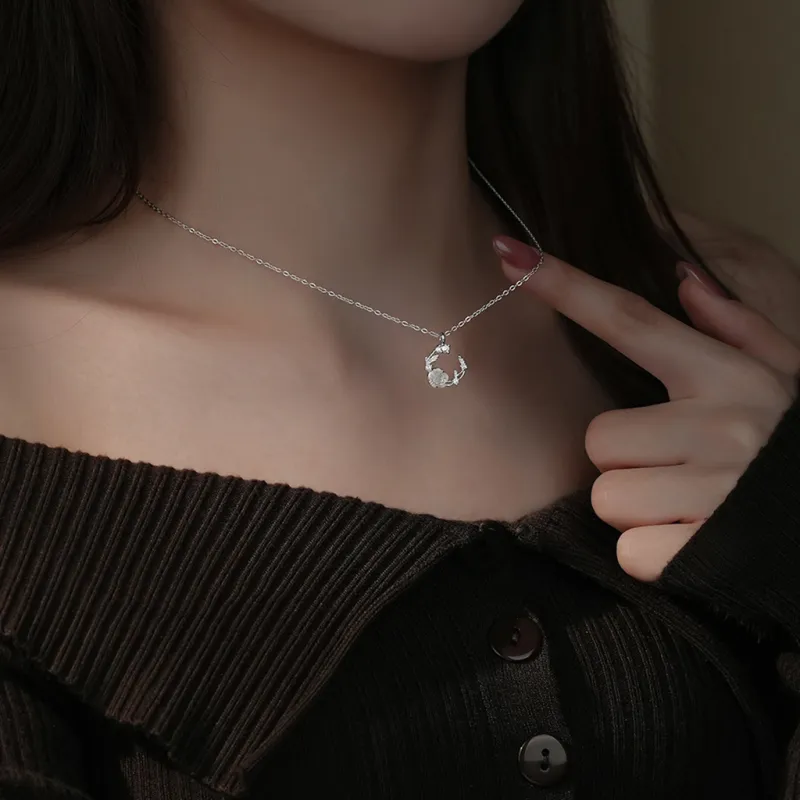 SINCE BEAUTY Sterling Silver Necklaces Women's Silver-5