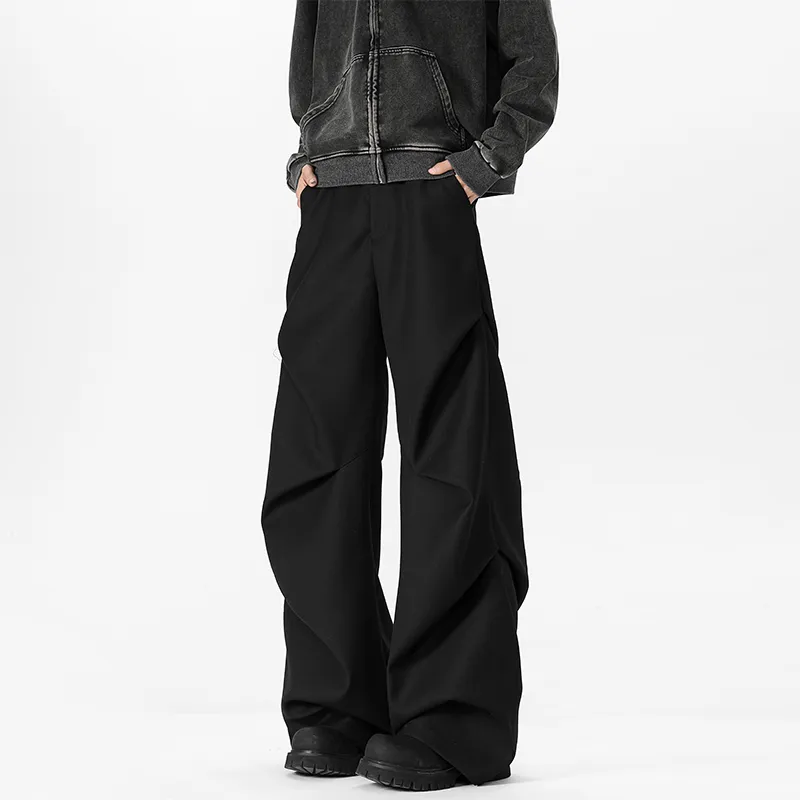 WELTER EXPERIMENT Casual Pants Unisex Black-6