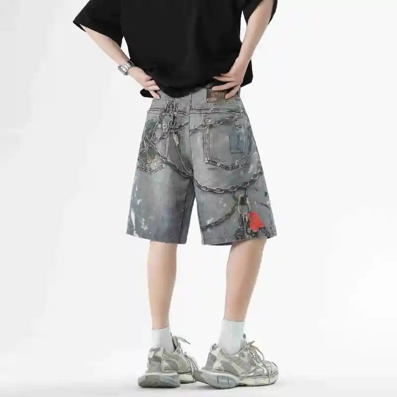 XAFB Casual Shorts Unisex Light Blue-4