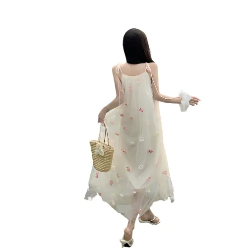 The Temptation Of The Muse Slip Dress Women's Apricot